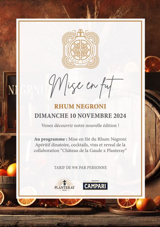 Mise en fût Rhum Negroni