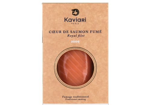 Cœur de saumon fumé 200 g de la maison Kaviari