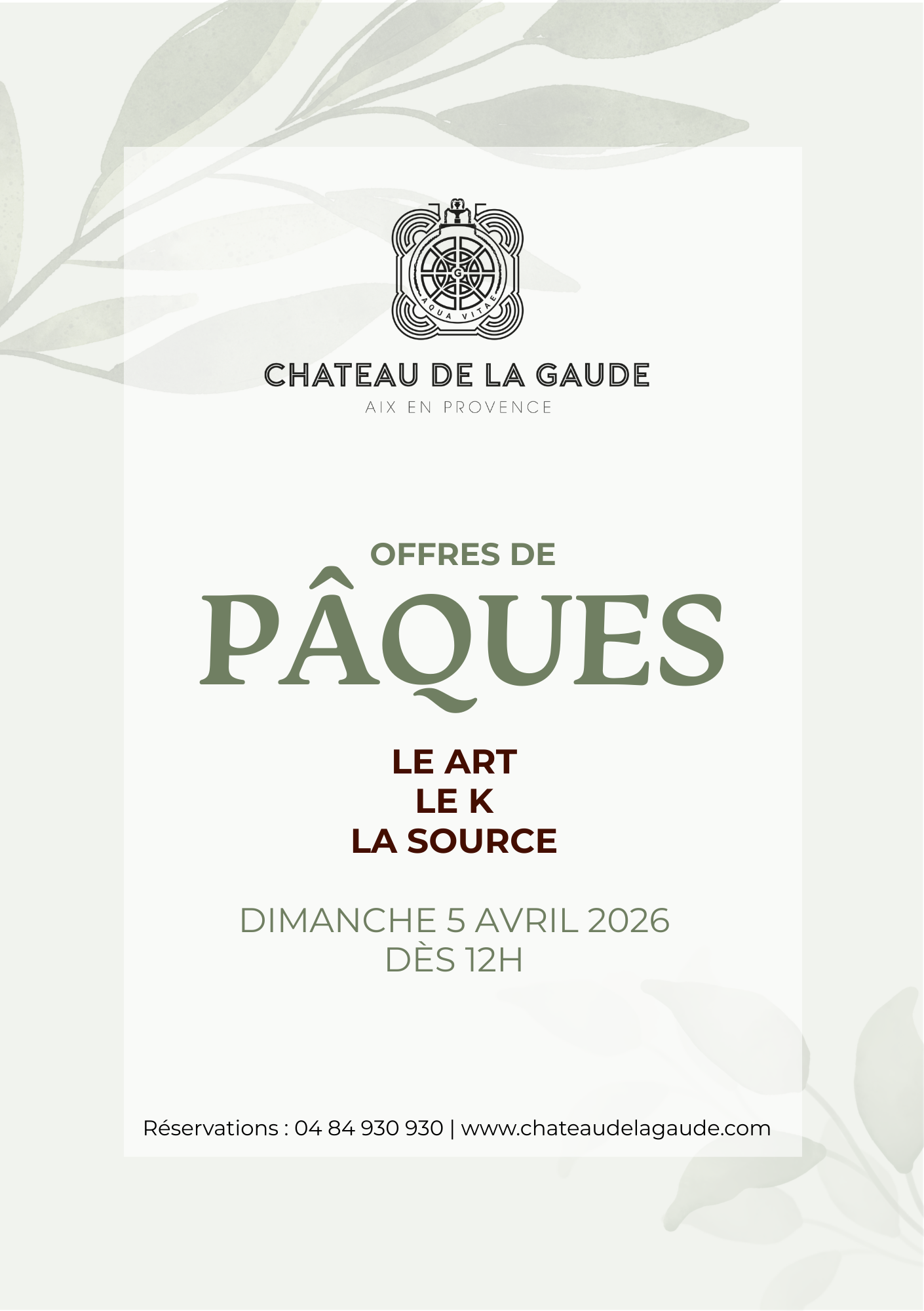 Pâques au Château de la Gaude 