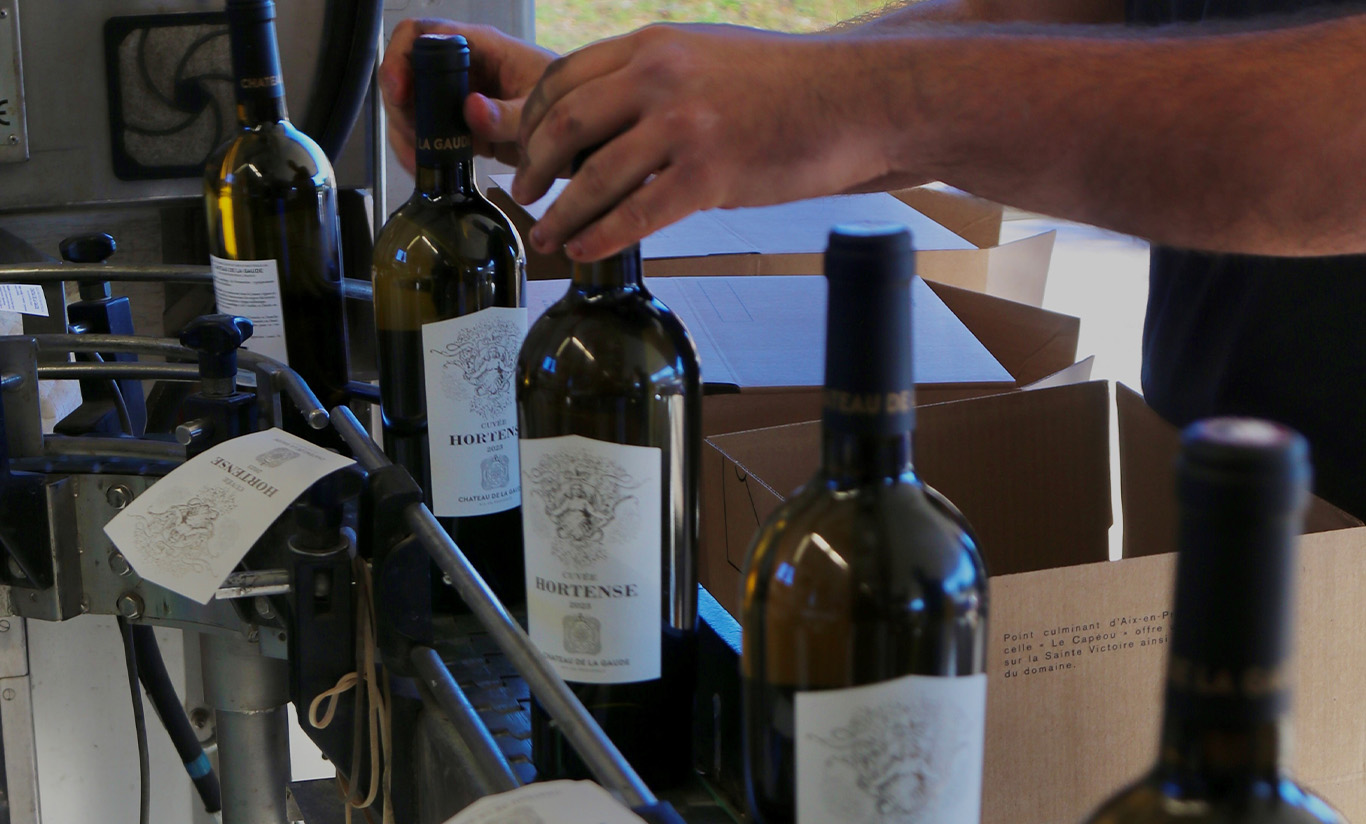 Mise en bouteille au domaine